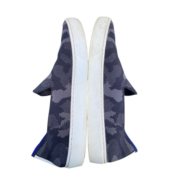 Rothy's Blue and Gray Camouflage Sneakers slip on size 8.5 - Picture 3 of 6